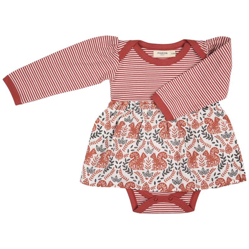 Pigeon Organics Baby dress - squirrel