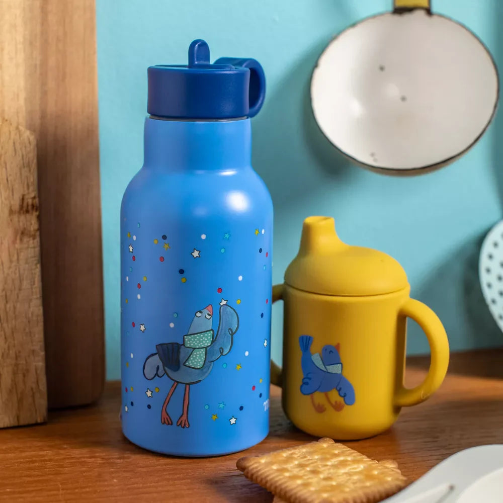 Moulin Roty Stainless Steel Water Bottle Puce & Pilou