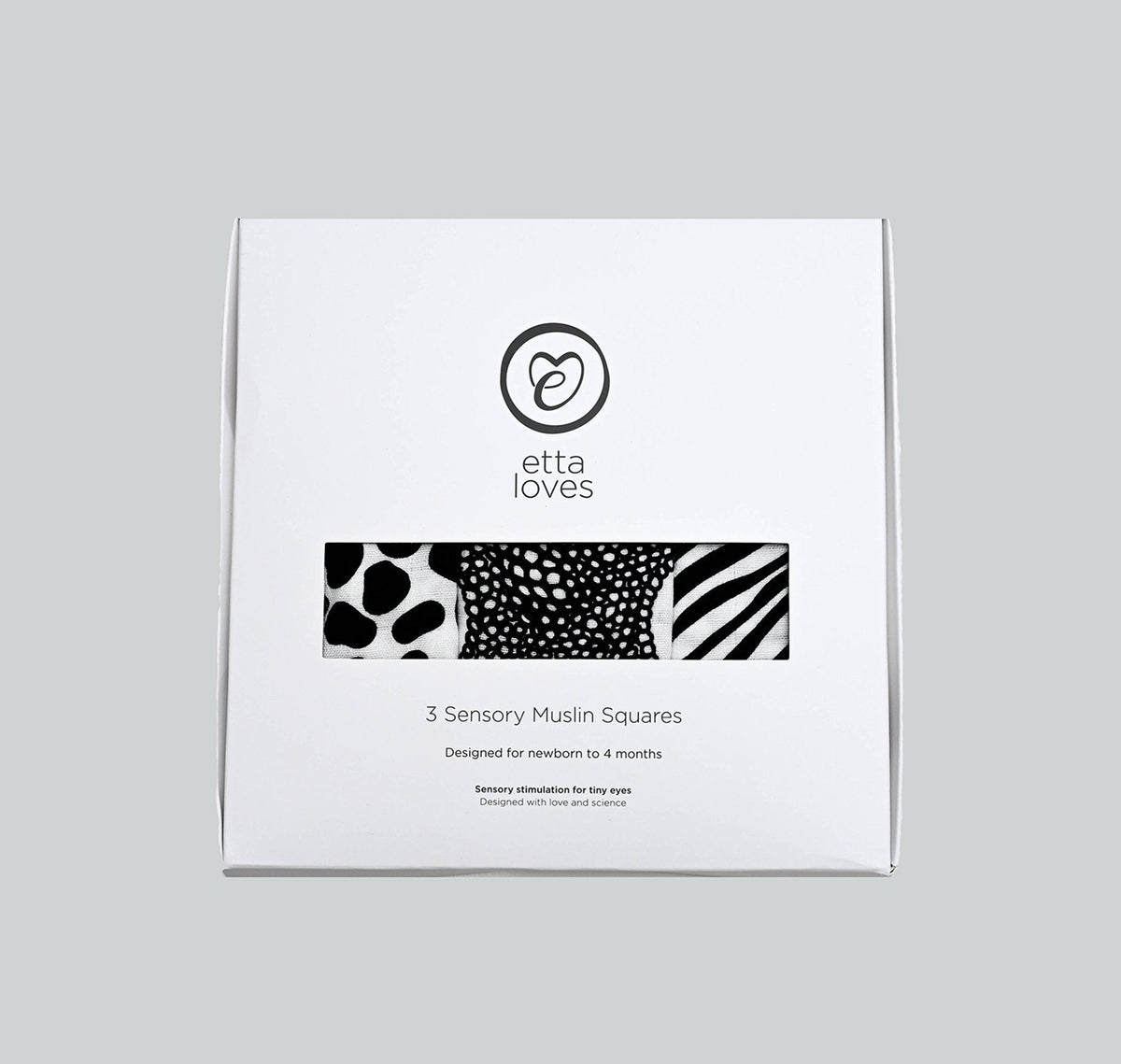 ANIMAL PRINT MUSLIN 3-PACK - birth to 4 months