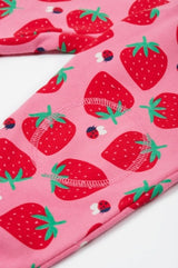 Frugi Snuggle Crawlers - Strawberry Pals