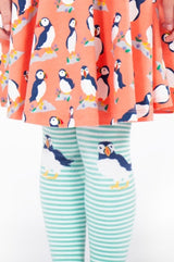 Frugi Norah Tights - Moss/Puffin