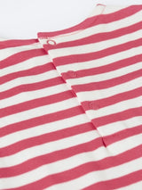 Frugi Little Layla Dress - Rhubarb Stripe/Hedgehog