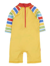 Frugi Little Sun Safe Suit - Rainbow Bright/Fish