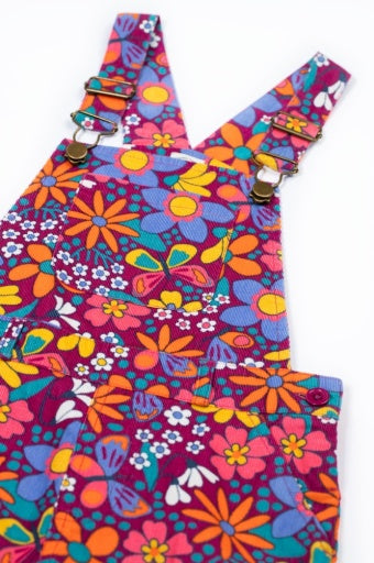 Frugi Frida Flared Dungaree - Retro Floral