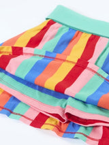 Frugi Alba Skort - Strawberry Rainbow Stripe