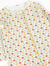 Frugi Lovely Pointelle Babygrow - Ditsy Floral