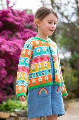 Frugi Robyn Fairisle Cardigan - Daisy Fair Isle