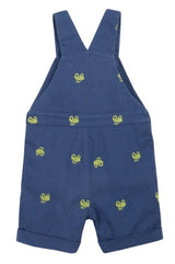 Frugi Elio Short Dungaree - Navy Blue/Tractor