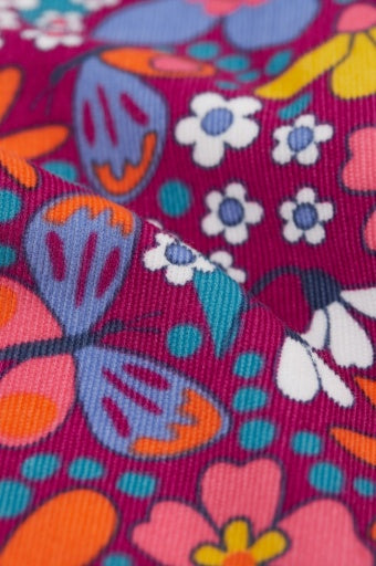 Frugi Nieva Cord Trousers - Retro Floral