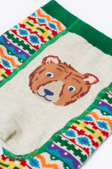 Frugi Little Knitted Leggings - Bear Fair Isle