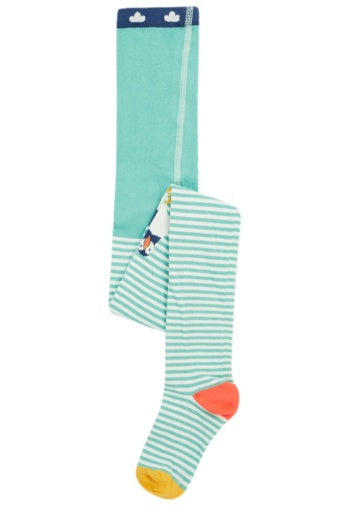 Frugi Norah Tights - Moss/Puffin