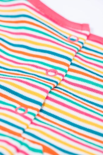 Frugi Dolcie Dress - Multi Stripe/Horse