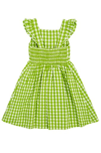 Frugi Zaria Dress - Macaw/Gingham Birds