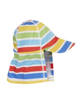 Frugi Little Swim Legionnaires Hat - Rainbow Bright Stripe