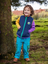 Frugi Bude Borg Gilet - Navy/Nature