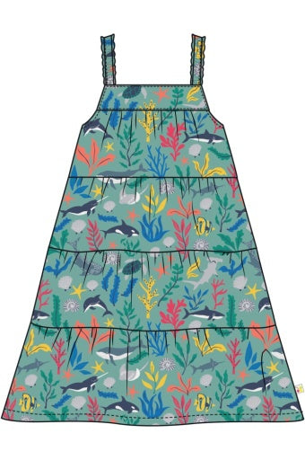 Frugi Alani Midi Dress - Sea Life