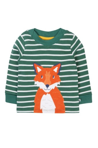 Frugi Easy On Top - Holly Green Breton/Fox