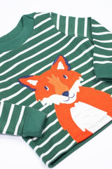 Frugi Easy On Top - Holly Green Breton/Fox