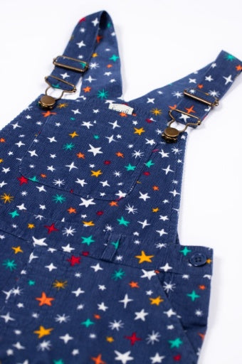 Frugi Ceri Cord Dungaree - Rainbow Galaxy
