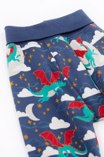 Frugi Cosy Parsnip Pants - Navy Dragon Skies
