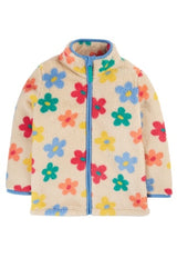 Frugi Zipped Ted Fleece Jacket - Flower Pop