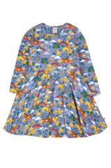 Frugi Sofia Skater Dress - Grape Into The Wild