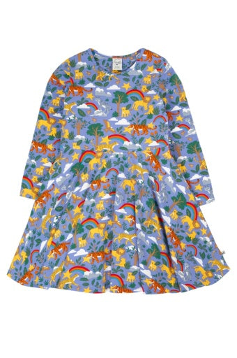 Frugi Sofia Skater Dress - Grape Into The Wild