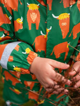 Frugi Printed Puddle Buster Coat - Highland Grazing