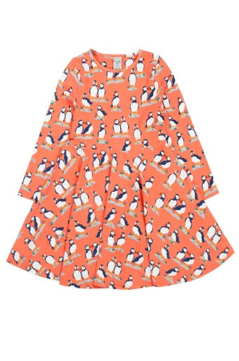 Frugi Sofia Skater Dress - Puffin Pals