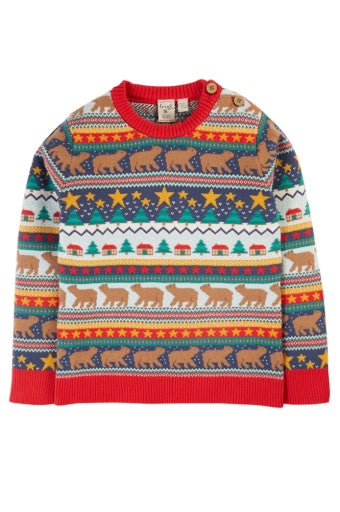 Frugi Forest Fairisle Jumper - Fairisle/Christmas