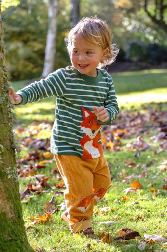 Frugi Easy On Top - Holly Green Breton/Fox