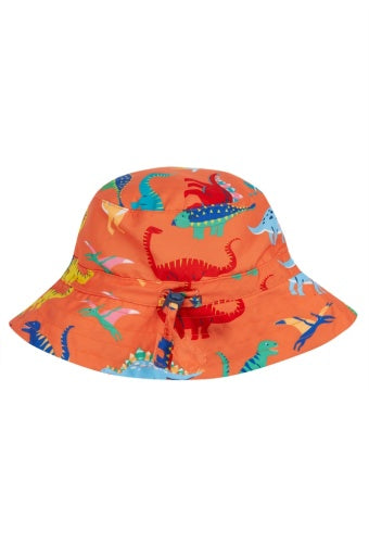 Frugi Harbour Adjustable Swim Hat - Salamander Dino-Roar!