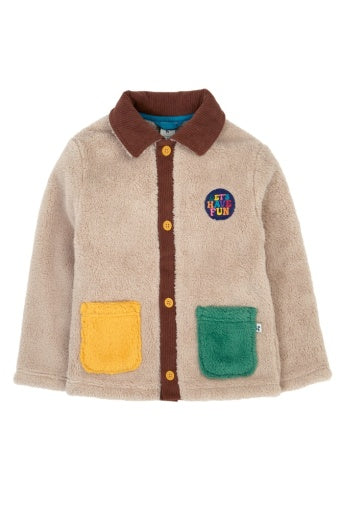 Frugi Snuggly Cord Jacket - Twig/Hotchpotch
