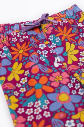 Frugi Nieva Cord Trousers - Retro Floral