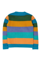 Frugi Lenny Knitted Jumper - Rainbow Checkerboard