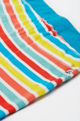 Frugi Sunny Shorts - Sea Rainbow Stripe