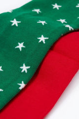 Frugi Norah 2Pk Tights - Green Robin/Berry Red