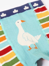 Frugi Little Knitted Leggings - Rainbow Goose