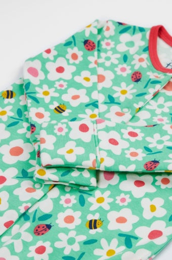 Frugi Lovely Babygrow - Busy Bugs