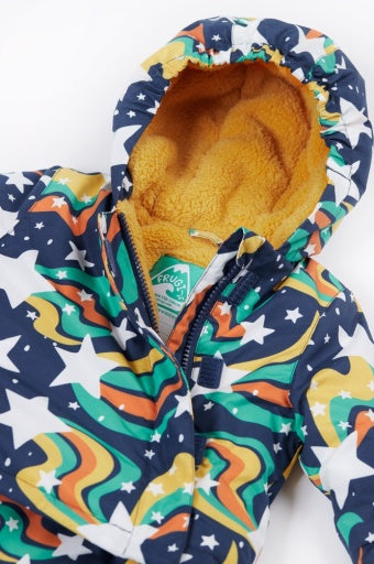 Frugi 2-In-1 Rambler Pram Suit To Coat - Magic Stars