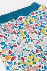 Frugi Poppy Reversible Pull Ups - Boat Blue/Wild Woods
