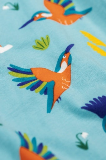 Frugi Sofia Skater Dress - Kingfisher Skies