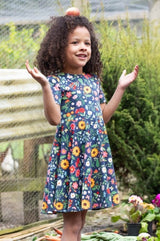 Frugi Sunshine Skater Dress - Potager Garden