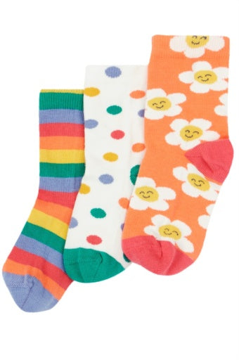 Frugi Rock My Socks 3 Pack - Stay Wild Multipack