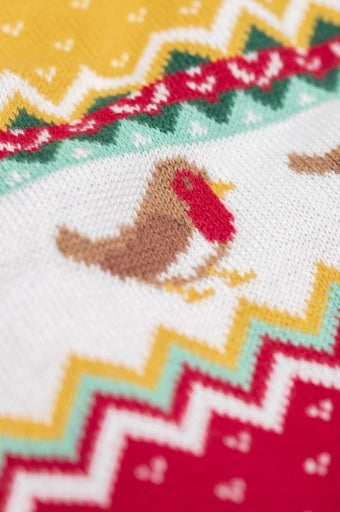 Frugi Carol Cardigan - Festive Fair Isle