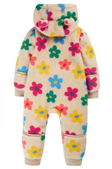 Frugi Cosy Ted Snuggle Suit - Flower Pop