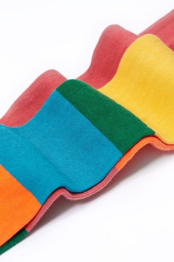 Frugi Norah 2Pk Tights - Hotchpotch/Rose