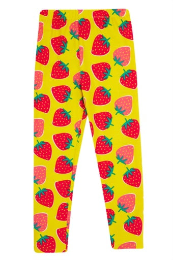 Frugi Libby Printed Leggings - Strawberry Patch