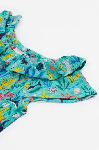 Frugi Maris Playsuit - Sea Life