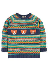 Frugi Fowey Fairisle Knitted Jumper - Fairisle/Tiger